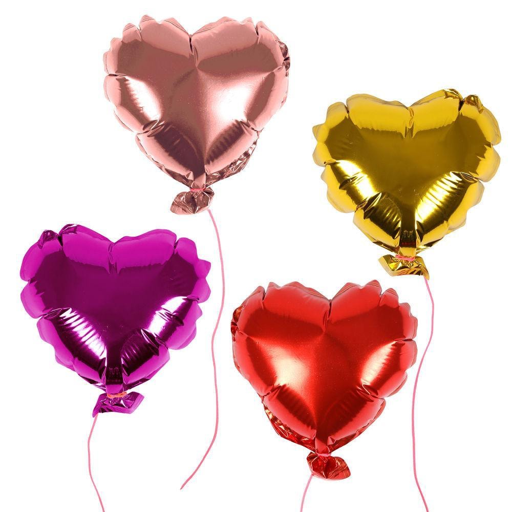 Asst heart balloons
